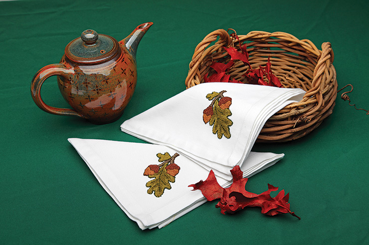 Punch Needle a Perfect Napkin Set!
