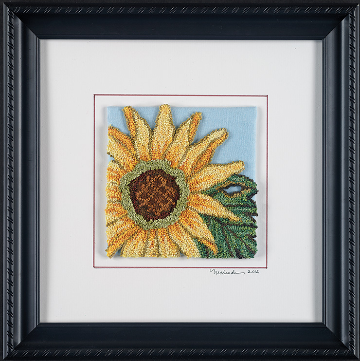 Presenting the <em>Pearl Cotton Sunflower Punch Needle Pattern</em>