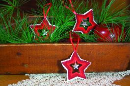 Punchneedle Star Christmas Ornament Pattern